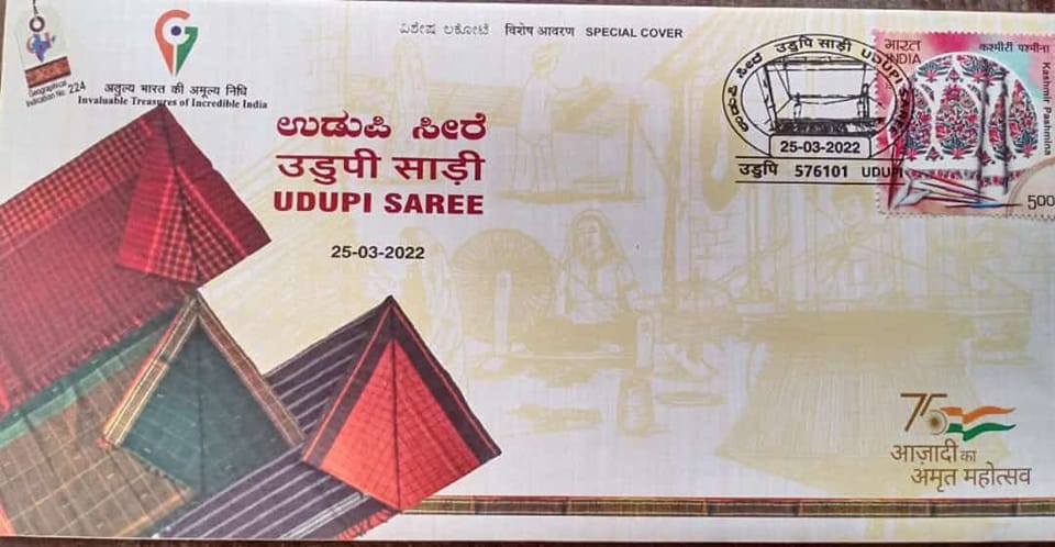 Udupi Saree in Postal cover