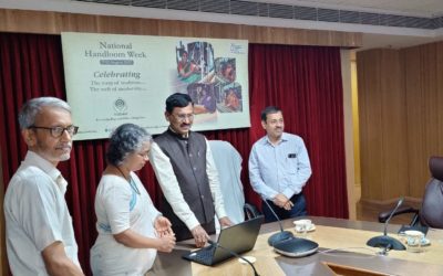 Mr. T. Ramesh, CGM, NABARD Inaugurated the website for Udupi Saree