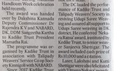 Kadike Trust gets award from Nabard