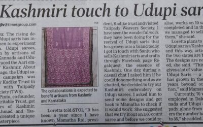 A Kashmiri touch to Udupi saris