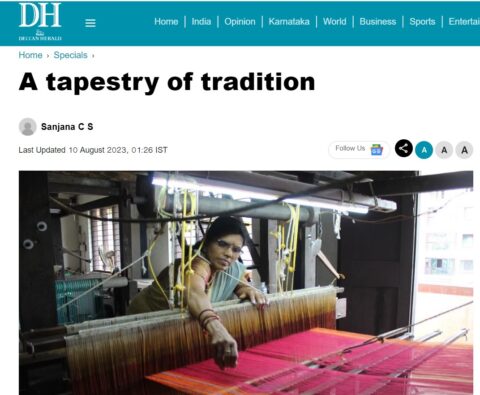 A tapestry of Tradition  udupi saree revival